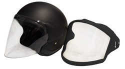 Snowpeople Pro Jet helmet, double visor, black