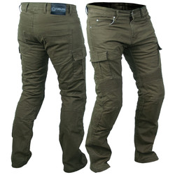 TIMELESS Bandit kevlar jeans, grön, stretch, CE