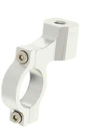 Spegel Universal fäste, Silver, Ø 22mm styre, M8 spegel