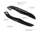 Kimpex Rush Ski pair Black inc. runners / adaptors