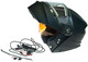 Timeless Flake Modular Snowmobile helmet, mattblack