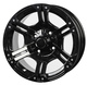 BSK Fälg 14x7 4/156 4+3 Svart