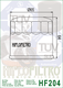 HiFlo oljefilter HF204C Krom
