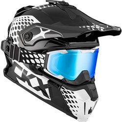 CKX Hjälm + Goggles TITAN Viper Svart/Vit
