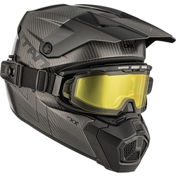 CKX Hjälm Titan AMS Matt Carbon + Eluppvärmda Brillor