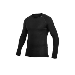 Woolpower Crewneck Merino underställ tröja svart