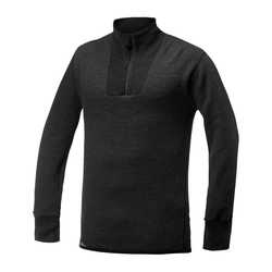 Woolpower Zip Turtleneck 400 Merino Mid layer svart