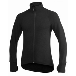 Woolpower Full zip 400 Merino Mid layer Jacka svart