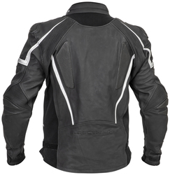 Lindstrands Leather/textile jacket Sanden Black
