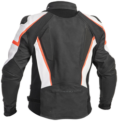 Lindstrands Leather/textile jacket Sanden Black/white