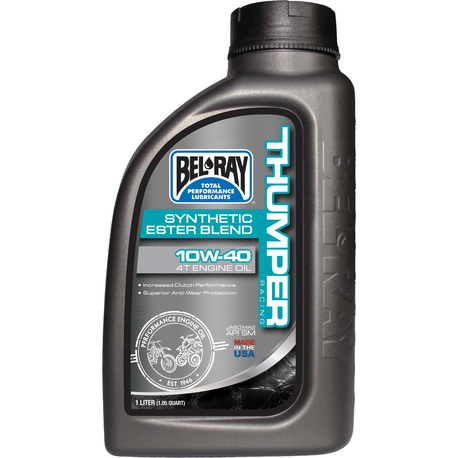 Bel-Ray Thumper Racing 10W-40 Synthetic Ester Blend 4T Engine Oil 1L Bel-Ray Thumper Racing 10W-40 Synthetic Ester Blend 4T Engine Oil 1L