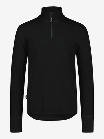 SVALA Merino Extreme Zip-Neck unisex black