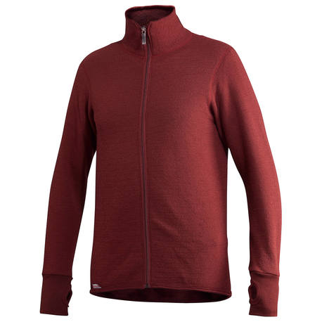 Woolpower Full zip 400 Merino Mid layer Jacka roströd