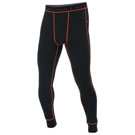 AMOQ 100% Merino Underställ Byxor Grå/Orange