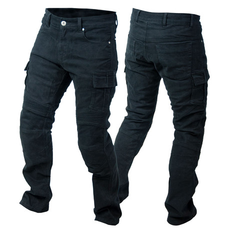 TIMELESS Bandit kevlar jeans, svart, stretch, CE