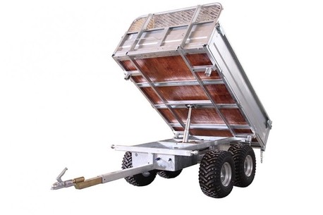 Bronco Tippkärra 3-Vägs 1600kg Med Elektrisk Hydraulisk Tipp.