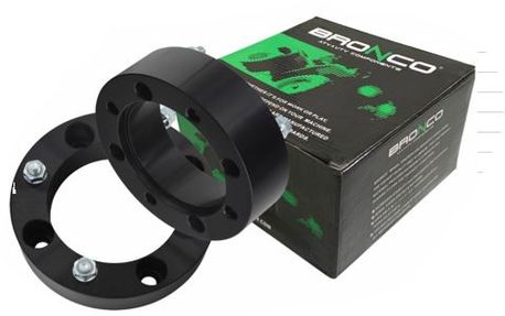 Bronco Spacerplattor ATV 2" 4/156 M10 X 1.25mm parvis Svart
