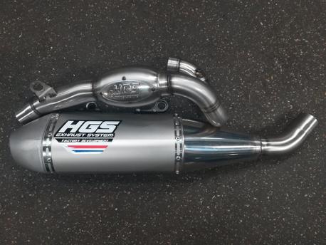 HGS Exhaust system 4T Complete set new design KX250X Enduro 25-.. Steel Cap HGS Exhaust system 4T Complete set new design KX250X Enduro 25-.. Steel Cap