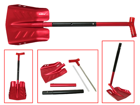 Sno-X Snöspade med såg, Röd Aluminium Sno-X Snöspade med såg, Röd Aluminium