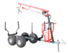 Ultratec Complete Timber trailer package (Timbertrailer+Winch+Crane+Log tong)